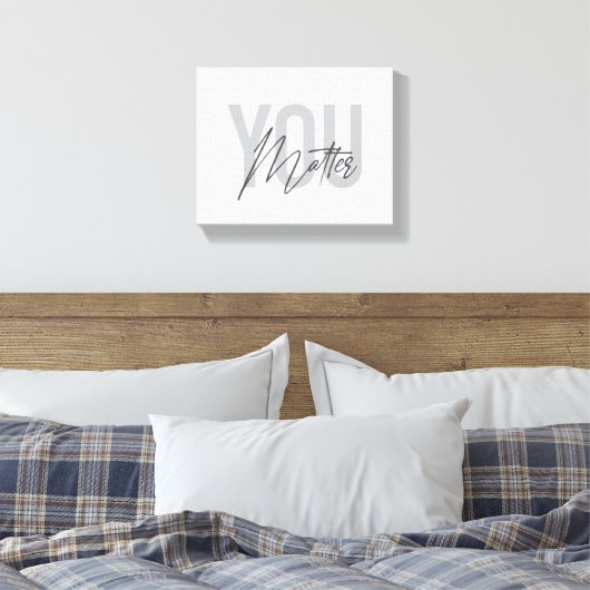 Moderne, eenvoudige, coole stadtypografie canvas afdruk (Insitu (Slaapkamer))