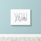 Moderne, eenvoudige, coole stadtypografie canvas afdruk (Insitu (Houten vloer))