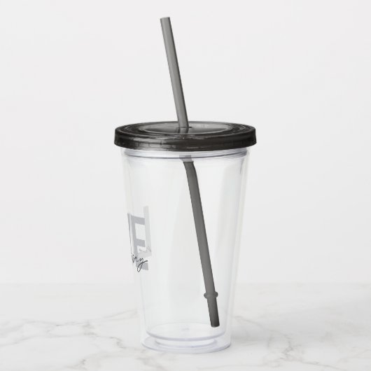 Moderne, eenvoudige, coole, stedelijke design Love Acryl Drinkbeker (Links)