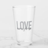 Moderne, eenvoudige, coole, stedelijke design Love Glas (Voorkant)