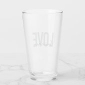 Moderne, eenvoudige, coole, stedelijke design Love Glas (Achterkant)