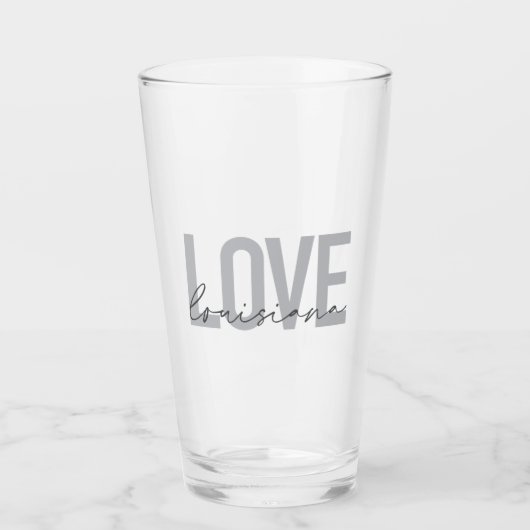 Moderne, eenvoudige, coole, stedelijke design Love Glas (Voorkant)