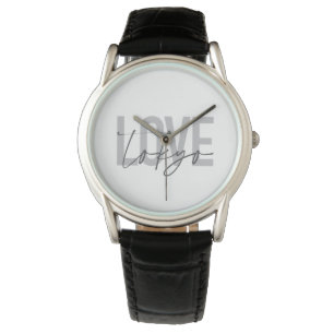 Moderne, eenvoudige, coole, stedelijke design Love Horloge