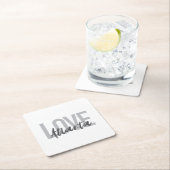 Moderne, eenvoudige, coole, stedelijke design Love Kartonnen Onderzetters (Insitu)