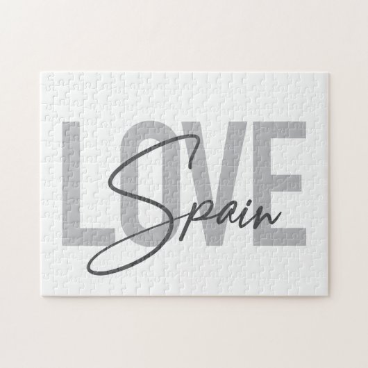 Moderne, eenvoudige, coole, stedelijke design Love Legpuzzel (Horizontaal)