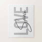 Moderne, eenvoudige, coole, stedelijke design Love Legpuzzel (Verticaal)