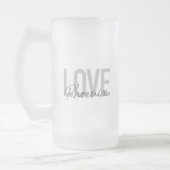 Moderne, eenvoudige, coole, stedelijke design Love Matglas Bierpul (Links)