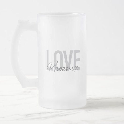 Moderne, eenvoudige, coole, stedelijke design Love Matglas Bierpul (Links)