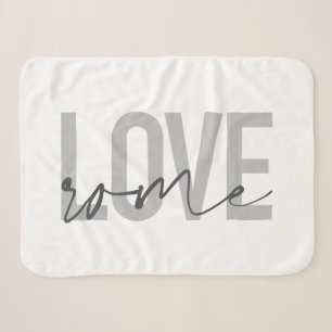 Moderne, eenvoudige, coole, stedelijke design Love Sherpa Deken
