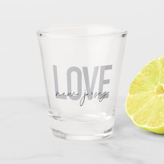 Moderne, eenvoudige, coole, stedelijke design Love Shot Glas (Voorkant)
