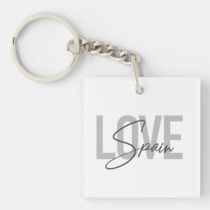 Moderne, eenvoudige, coole, stedelijke design Love Sleutelhanger
