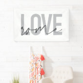 Moderne, eenvoudige, coole, stedelijke design Love Spandoek (Insitu)