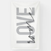Moderne, eenvoudige, coole, stedelijke design Love Spandoek (Verticaal)