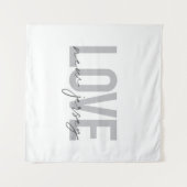 Moderne, eenvoudige, coole, stedelijke design Love Wandkleed (Voorkant (horizontaal))