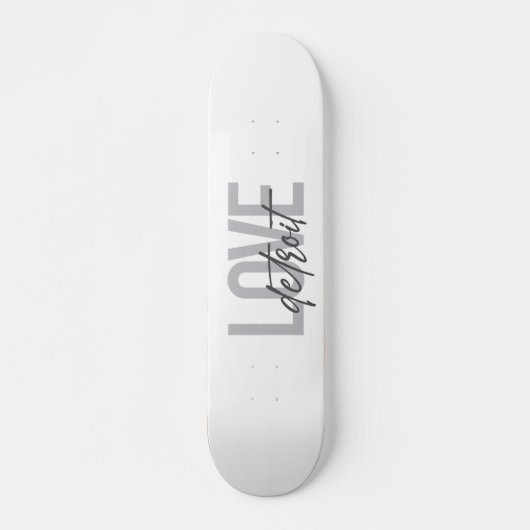 Moderne, eenvoudige, coole, stedelijke ontwerplief persoonlijk skateboard (Voorkant)