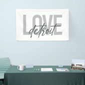 Moderne, eenvoudige, coole, stedelijke ontwerplief spandoek (Beurs)
