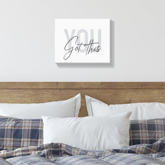 Moderne, eenvoudige, coole typografie. canvas afdruk (Insitu (Slaapkamer))