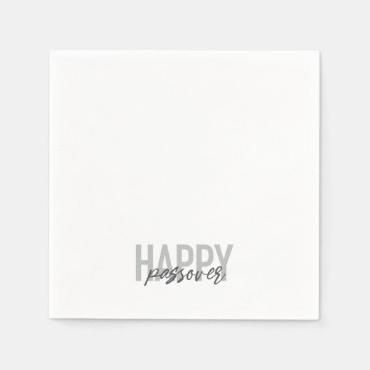 Moderne, eenvoudige, coole typografie Happy Passov Servet (Voorkant)