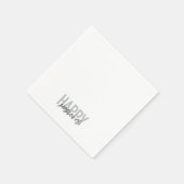 Moderne, eenvoudige, coole typografie Happy Passov Servet (Hoek)
