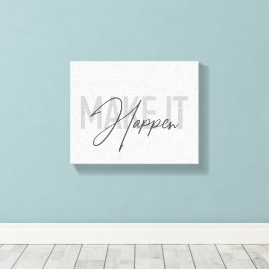 Moderne, eenvoudige, coole typografie maakt het mo canvas afdruk (Insitu (Houten vloer))