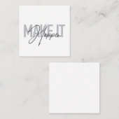 Moderne, eenvoudige, coole typografie maakt het mo notitiekaartje (Voorkant / Achterkant)