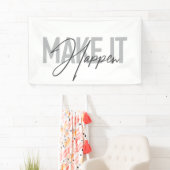 Moderne, eenvoudige, coole typografie maakt het mo spandoek (Insitu)