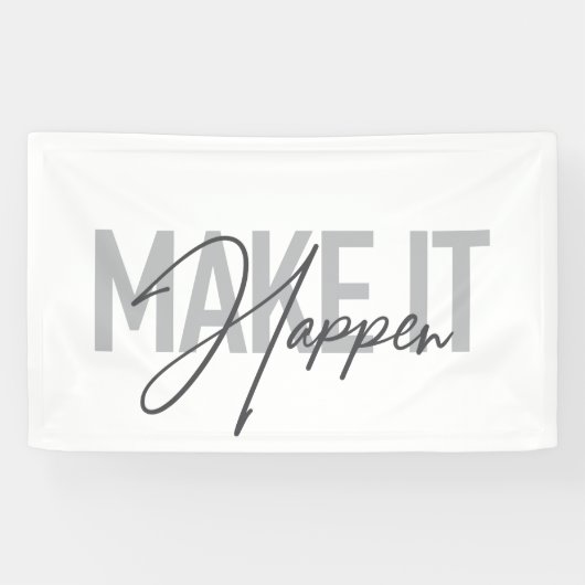 Moderne, eenvoudige, coole typografie maakt het mo spandoek (Horizontaal)