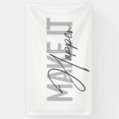 Moderne, eenvoudige, coole typografie maakt het mo spandoek (Verticaal)