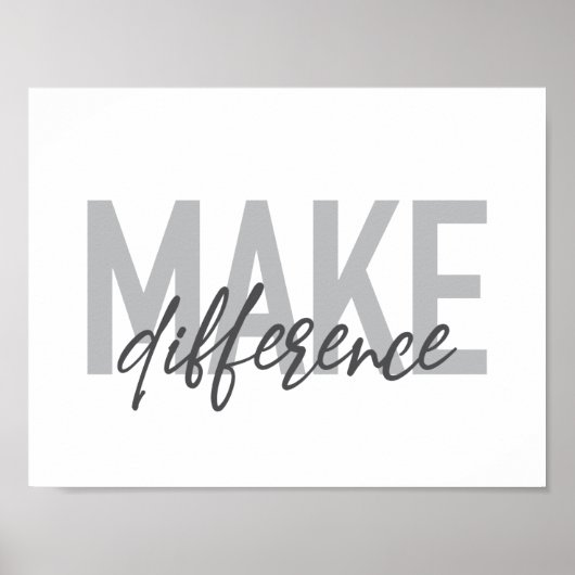 Moderne, eenvoudige, coole typografie maakt versch poster (Voorkant)