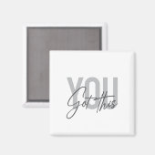 Moderne, eenvoudige, coole typografie. magneet (Voorkant / Achterkant)