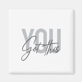 Moderne, eenvoudige, coole typografie. magneet (Voorkant)