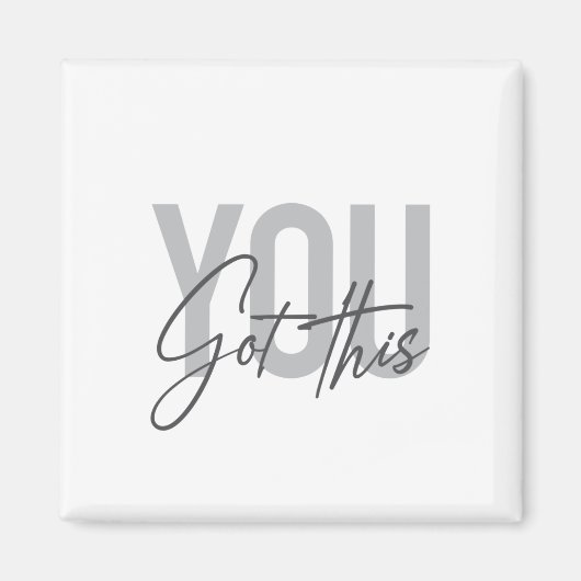 Moderne, eenvoudige, coole typografie. magneet (Voorkant)