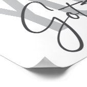 Moderne, eenvoudige, coole typografie. poster (Hoek)