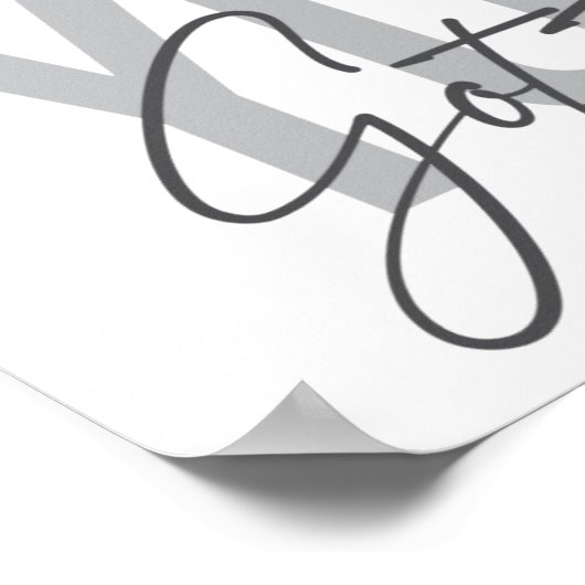 Moderne, eenvoudige, coole typografie. poster (Hoek)