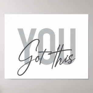 Moderne, eenvoudige, coole typografie. poster