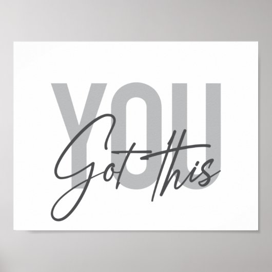 Moderne, eenvoudige, coole typografie. poster (Voorkant)