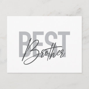Moderne, eenvoudige, coole typografie van Beste br Briefkaart