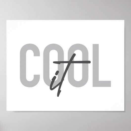 Moderne, eenvoudige, coole typografie van Cool IT Poster (Voorkant)