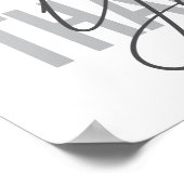 Moderne, eenvoudige, coole typografie van Dank u Poster (Hoek)