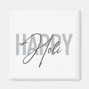 Moderne, eenvoudige, coole typografie van Happy Ho Magneet