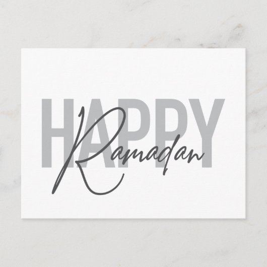 Moderne, eenvoudige, coole typografie van Happy Ra Briefkaart (Voorkant)