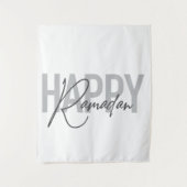 Moderne, eenvoudige, coole typografie van Happy Ra Wandkleed (Voorkant)