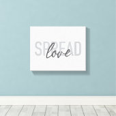 Moderne, eenvoudige, coole typografie van Spread L Canvas Afdruk (Insitu (Houten vloer))