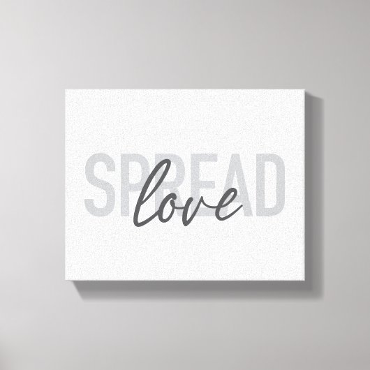 Moderne, eenvoudige, coole typografie van Spread L Canvas Afdruk (Voorkant)