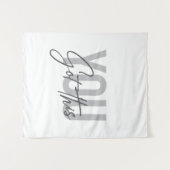 Moderne, eenvoudige, coole typografie. wandkleed (Voorkant (horizontaal))