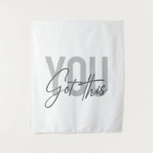 Moderne, eenvoudige, coole typografie. wandkleed (Voorkant)