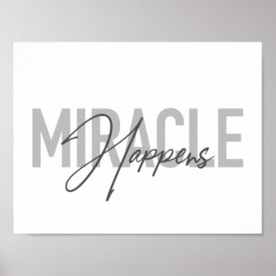 Moderne, eenvoudige, coole typografische wonder ge poster