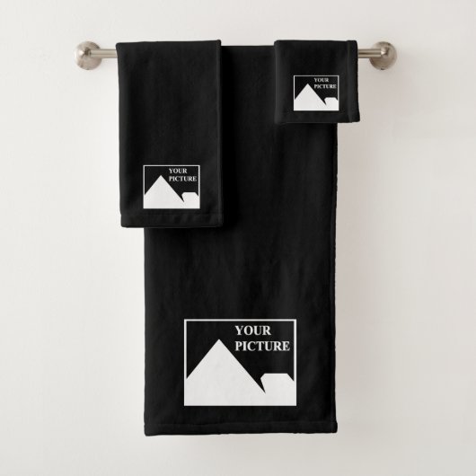 Moderne eenvoudige Creëer uw eigen bruiloft Afbeel Bad Handdoek (Insitu)