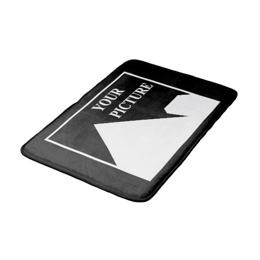 Moderne eenvoudige Creëer uw eigen bruiloft Afbeel Badmat (Gekanteld)