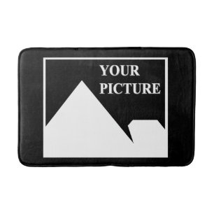 Moderne eenvoudige Creëer uw eigen bruiloft Afbeel Badmat